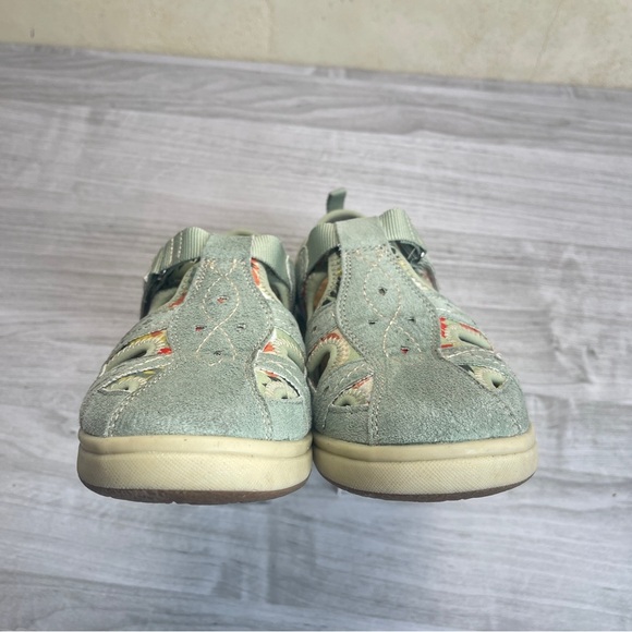 Earth Origins Effie Dusty Green Suede Fisherman Comfort Sandals Women’s size 7.5 - Picture 3 of 12